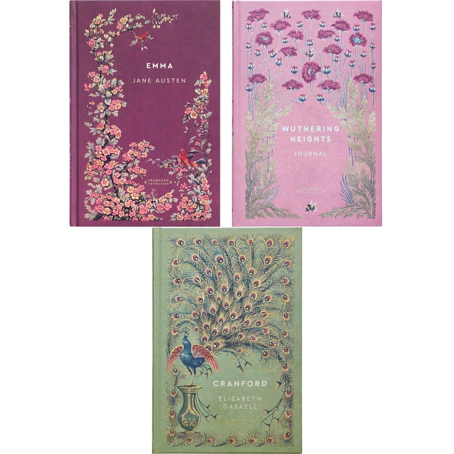 Emma by Jane Austen & Cranford by Elizabeth Gaskell (Hardcover, 2 Books) with Emma Journal – A Beautiful Cranford Edition Set of Wit, Social Charm, and Timeless Storytelling
