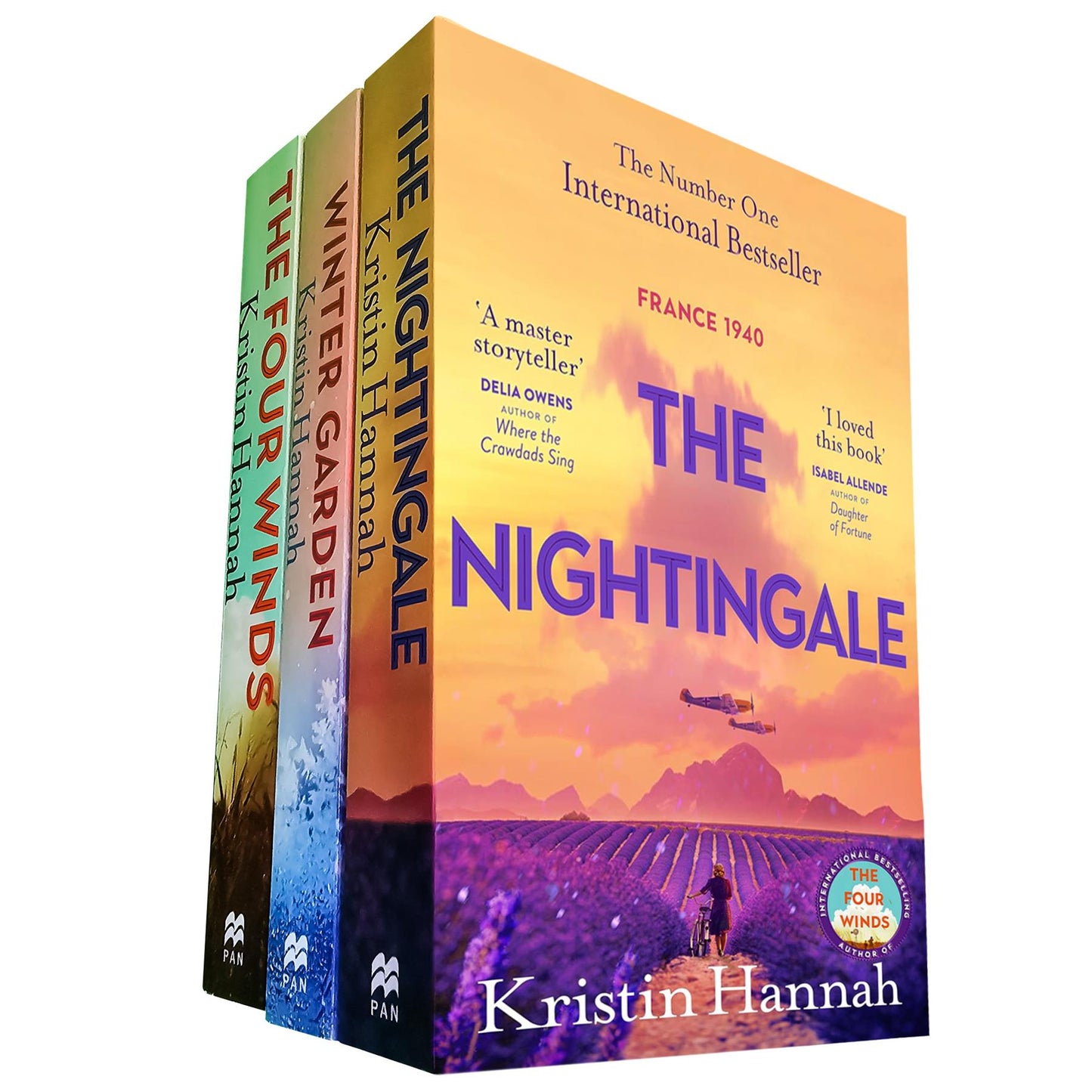 Kristin Hannah’s Historical Fiction Collection (3 Books Set): The Four Winds, The Nightingale, and Winter Garden – Stories of Survival, Resistance, and Family Secrets in Different Historical Eras
