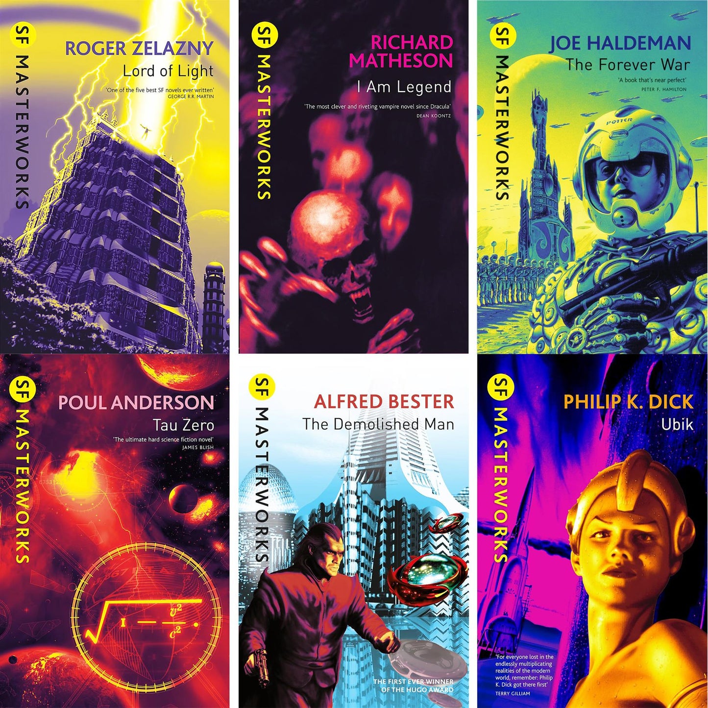 SF Masterworks Collection – Classic & Modern Sci-Fi Masterpieces by Roger Zelazny, Richard Matheson, Joe Haldeman, Alfred Bester, Poul Anderson & Philip K. Dick (6-Book Set)