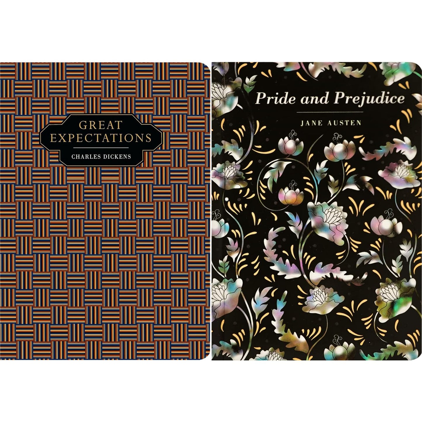Timeless Classics Collection: Great Expectations by C. Dickens, Pride and Prejudice by J. Austen, Jane Eyre by C. Brontë & More (Hardcover, 8 Books) With Two Journals – Beautiful Chiltern Edition