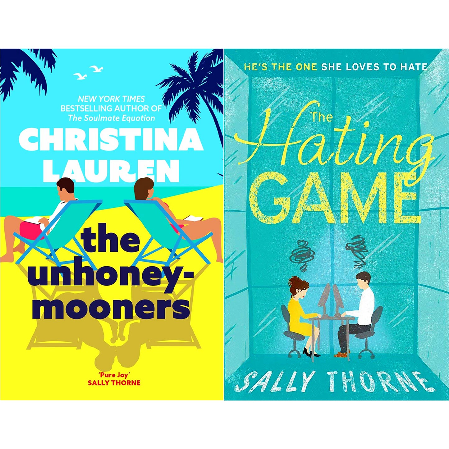 The Unhoneymooners & The Hating Game: A Delightful Duo of Enemies-to-Lovers Romantic Comedies by Christina Lauren and Sally Thorne