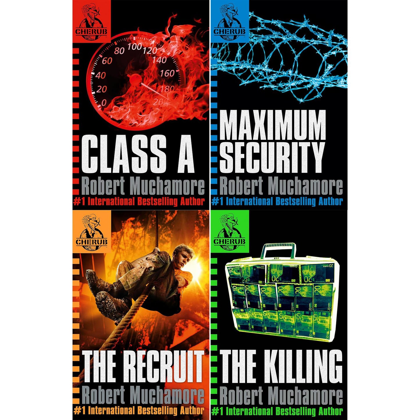 Undercover Missions Await: The CHERUB Series Featuring 'The Recruit,' 'Class A,' 'Maximum Security,' and 'The Killing'