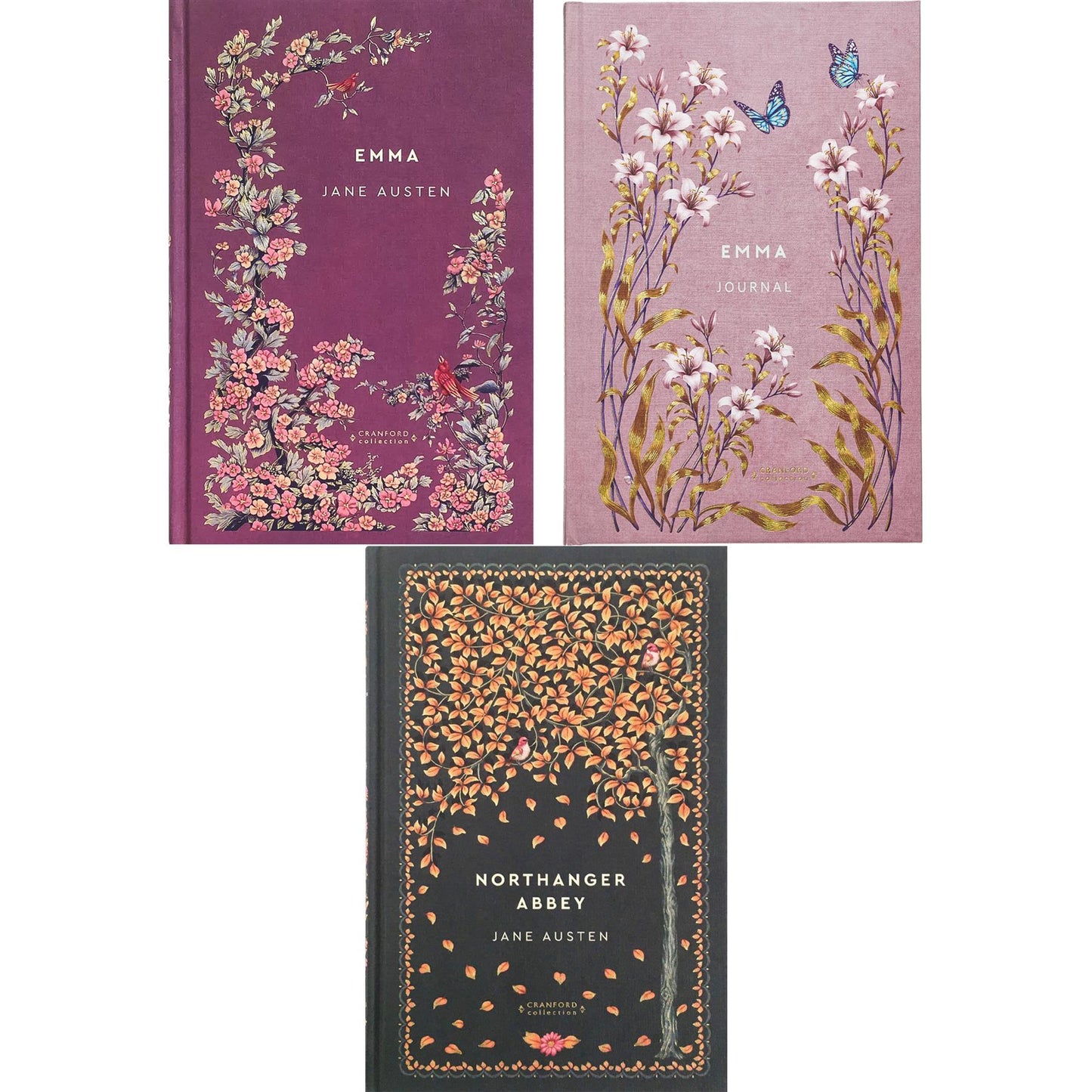 Emma & Northanger Abbey by Jane Austen (Hardcover) with Emma Journal – An Exquisite Cranford Edition Set Celebrating Wit, Romance, and Satirical Charm