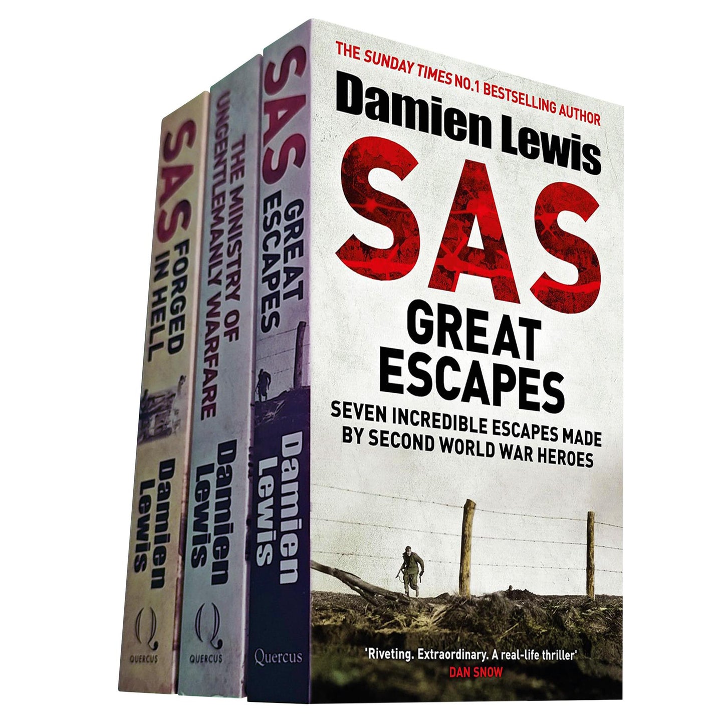 Damien Lewis’s World War II Collection (3 Books Set): SAS Forged in Hell, The Ministry of Ungentlemanly Warfare, and SAS Great Escapes