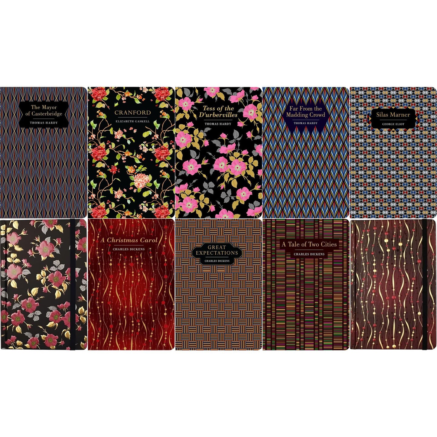 The Victorian Literature Collection: Great Expectations, Tess of the D’Urbervilles, A Christmas Carol & More (Hardcover, 8 Books) with Two Notebooks – 19th-Century Fiction in Chiltern Editions
