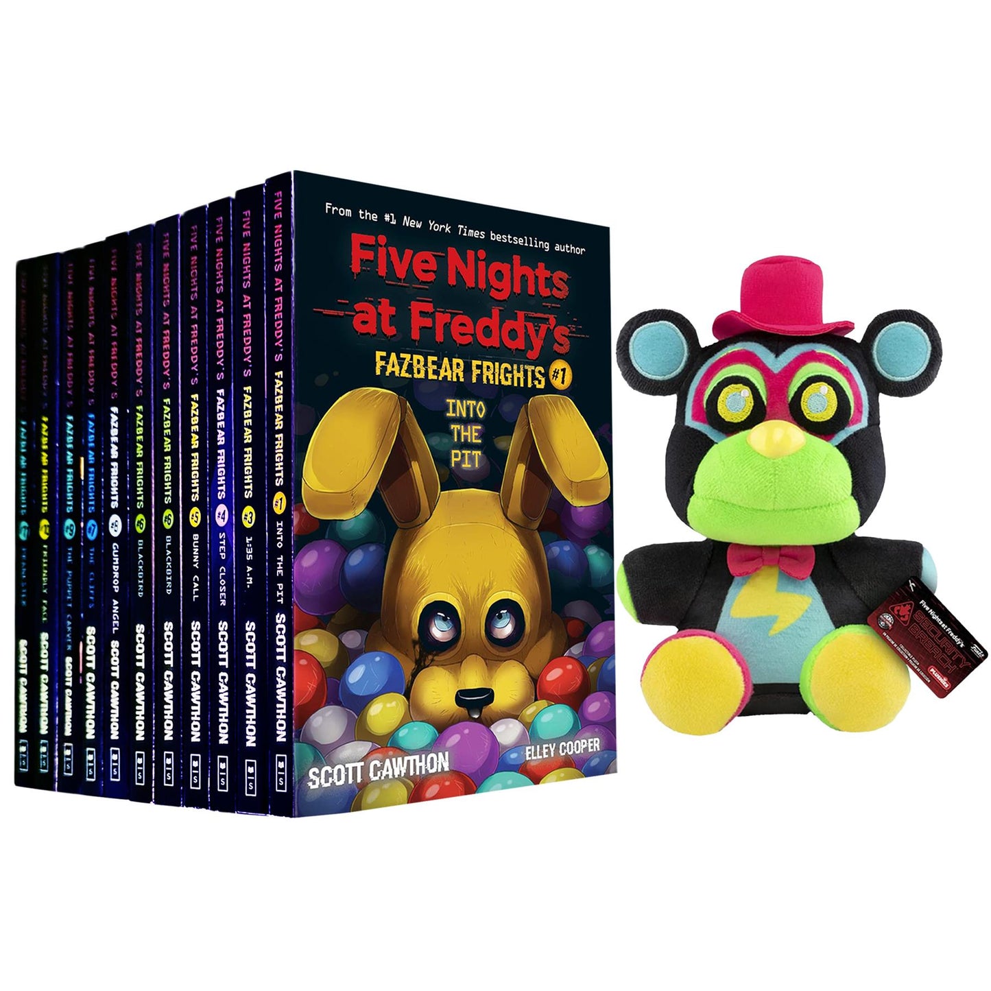 Five Nights at Freddy’s Complete Fazbear Frights 11-Book Collection with Exclusive Funko Plush: Glamrock Freddy – Enter Freddy’s World of Horror and Mystery