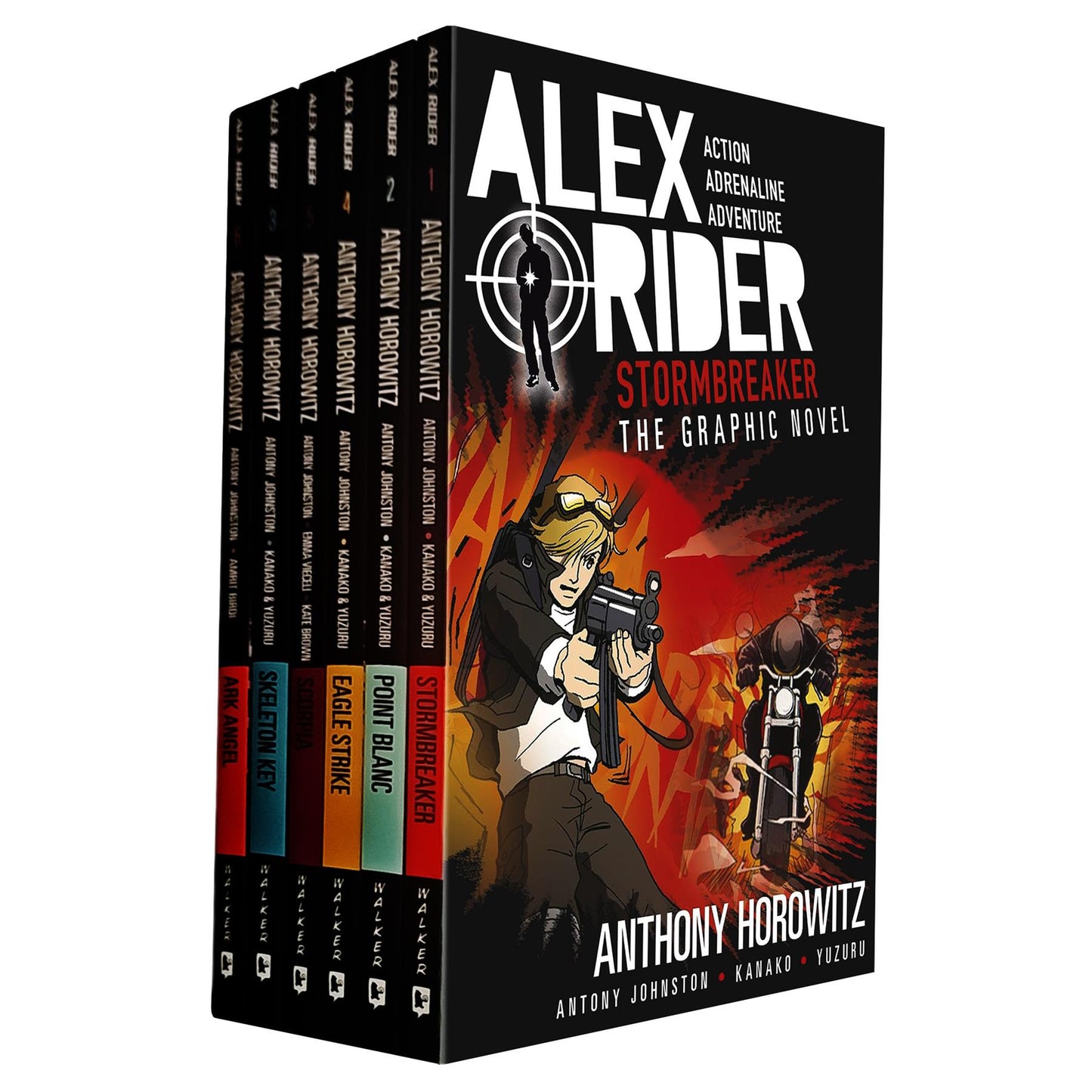 Alex Rider Graphic Novel Collection: Complete 6-Book Spy Thriller Set – Stormbreaker, Point Blanc, Skeleton Key & More – Action-Packed Espionage for Young Readers
