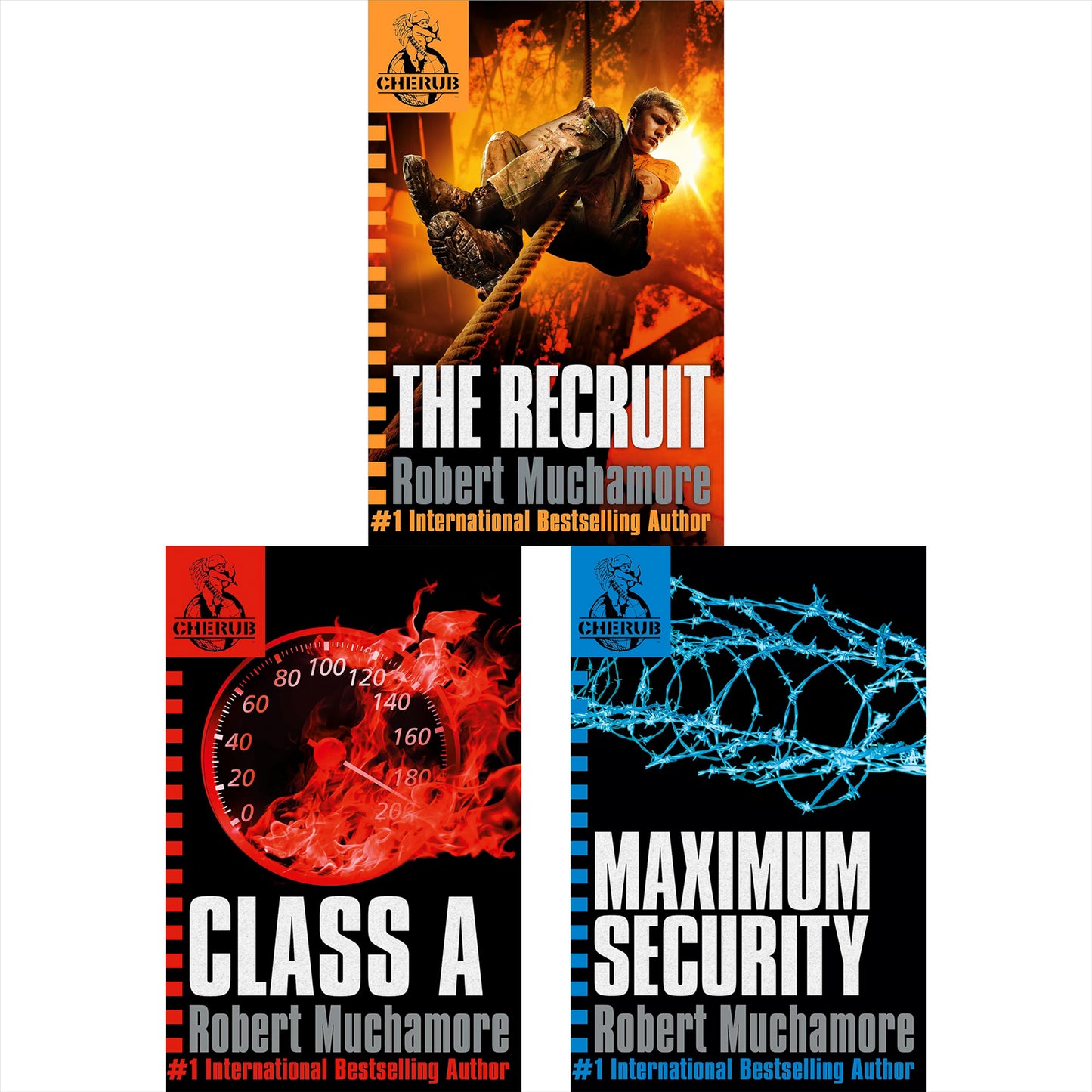 CHERUB Thriller Collection by Robert Muchamore: Includes The Recruit, Class A, and Maximum Security – Action-Packed Adventures of Young Spies and High-Stakes Missions