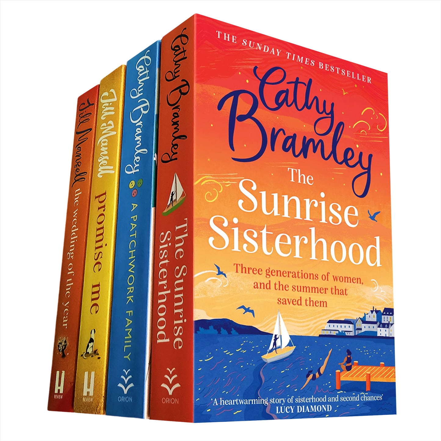 The Wedding of the Year, It Started with a Secret, The Sunrise Sisterhood & A Patchwork Family: Uplifting Romantic Comedies and Heartwarming Family Stories by Jill Mansell and Cathy Bramley