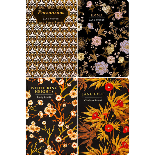 Timeless Heroines Collection: Persuasion, Emma, Wuthering Heights & Jane Eyre (Hardcover, 4 Books) – Classic Romance & Gothic Drama in Exquisite Chiltern Editions