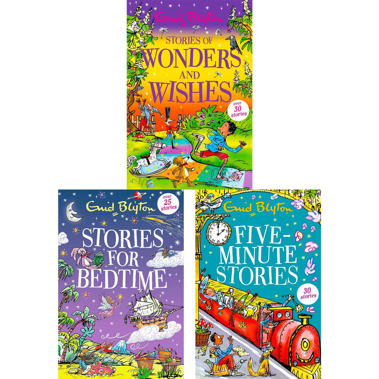The Enid Blyton Stories Collection: Bedtime Magic, Whimsical Wishes & Five-Minute Tales for Young Readers (Paperback, 3 Books)