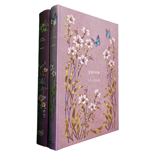 Emma by Jane Austen (Cranford Edition Hardcover) with Journal – A Timeless Classic of Romance, Wit, and Social Comedy with a Beautifully Designed Journal for Personal Reflections