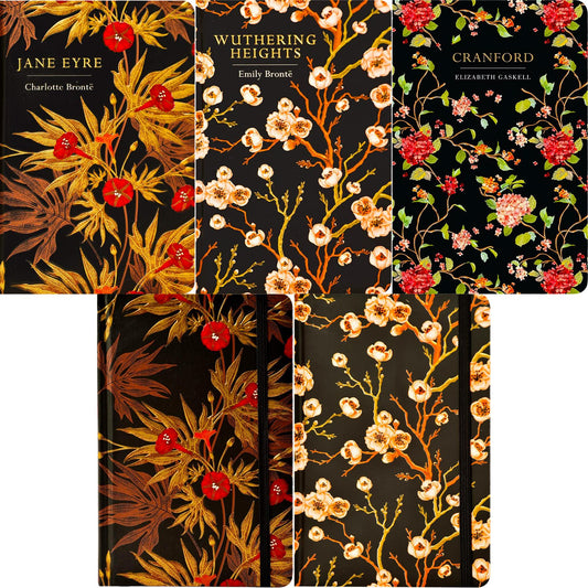 Jane Eyre, Wuthering Heights & Cranford (Hardcover, 3 Books) with Matching Notebooks – Timeless Classics in Exquisite Chiltern Editions