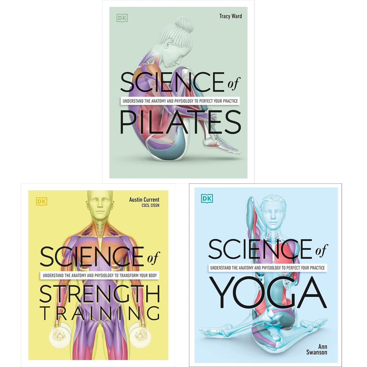 DK's Science of Fitness Collection: Comprehensive Guides to Yoga, Strength Training, and Pilates