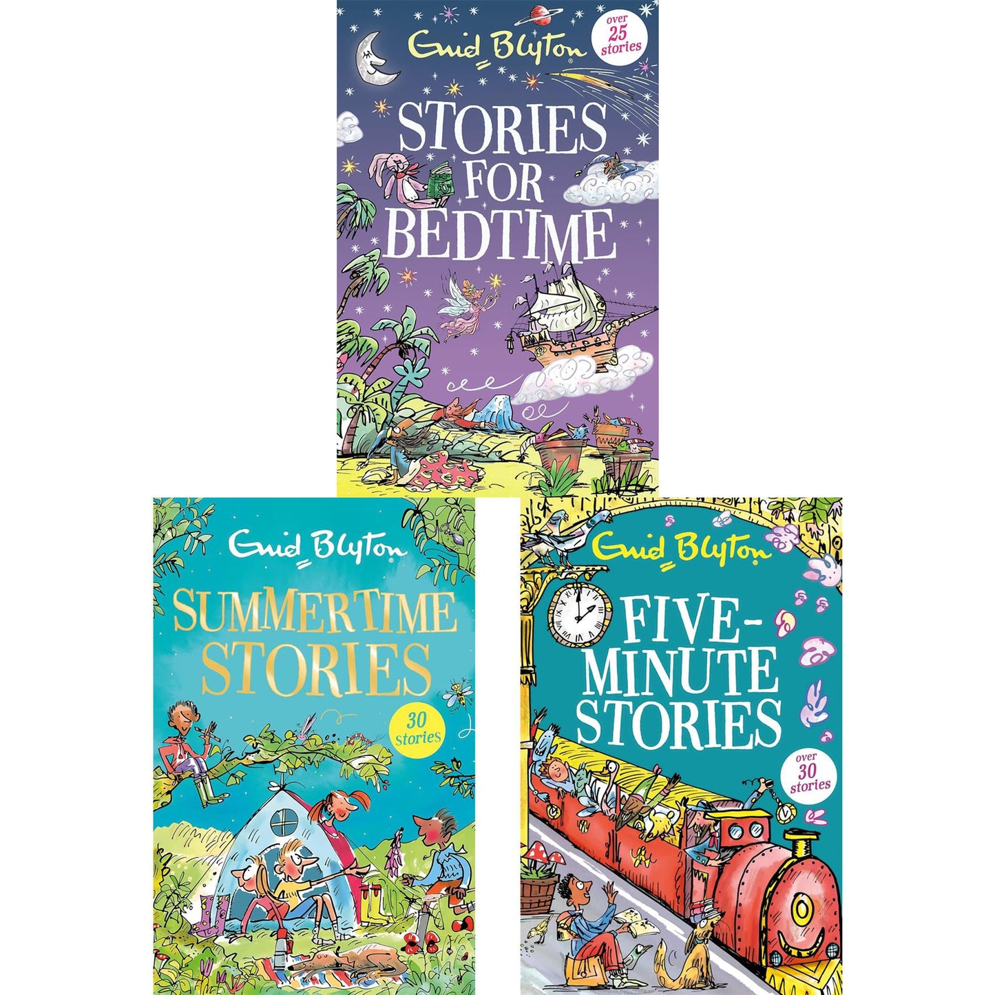 Enid Blyton's Classic Tales for Young Readers: Summertime Stories, Five-Minute Stories, and Bedtime Stories for Every Adventure