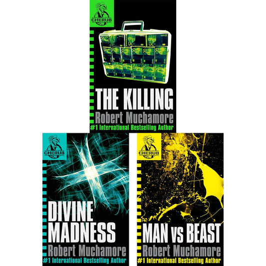CHERUB Series Books 4-6 by Robert Muchamore – Covert Operations: The Killing, Divine Madness & Man vs Beast – Action-Packed Teen Spy Thrillers