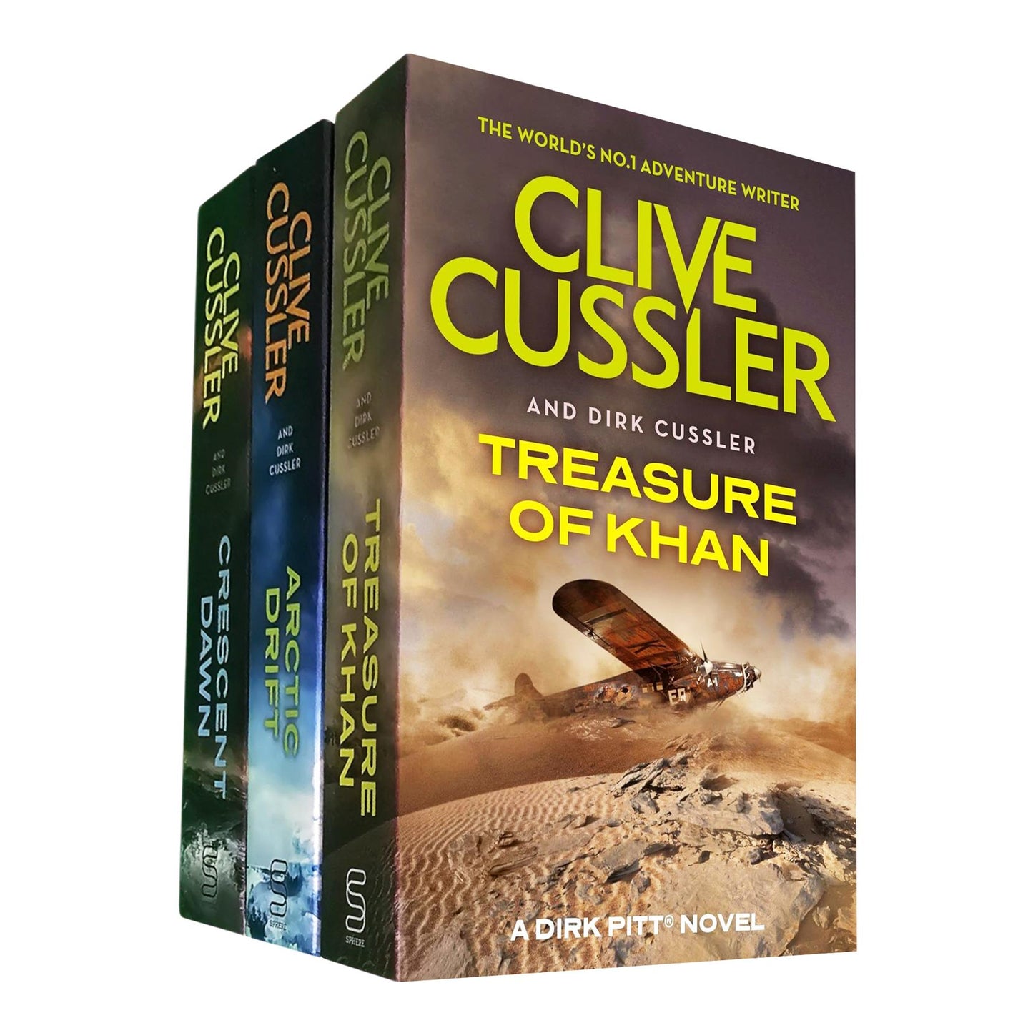 Clive Cussler’s Dirk Pitt Adventure Trio: “Treasure of Khan,” “Arctic Drift,” and “Crescent Dawn” – High-Stakes Action and Nautical Mysteries