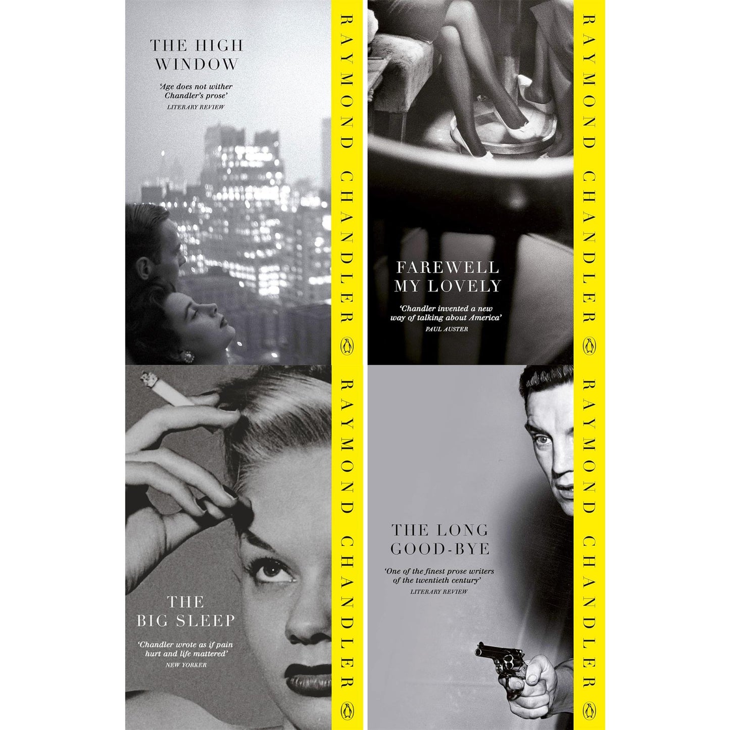 Raymond Chandler’s Iconic Philip Marlowe Collection (4 Books Set): Farewell, My Lovely, The High Window, The Big Sleep, and The Long Goodbye