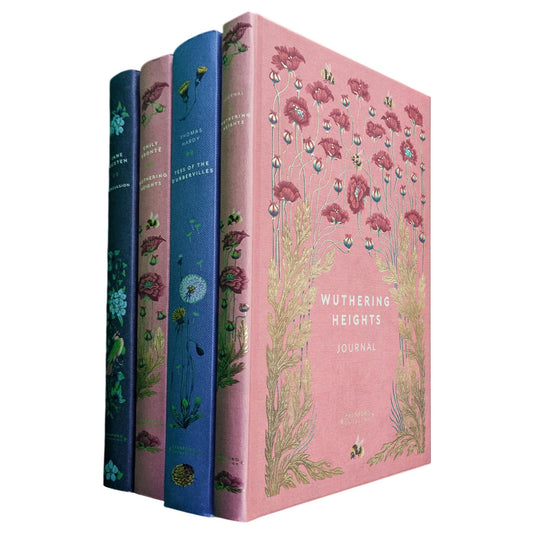 Persuasion by J. Austen, Wuthering Heights by E. Brontë & Tess of the d’Urbervilles by T. Hardy (Hardcover, 3 Books) with Wuthering Heights Journal – A Cranford Edition Set of Passion & Fate