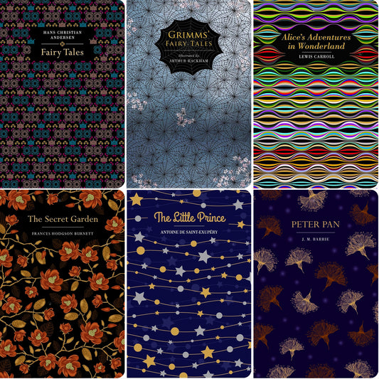 The Classic Fairy Tales & Fantasy Collection: Hans Christian Andersen, Grimm’s Fairy Tales, Alice’s Adventures & More (Hardcover, 6 Books) – Timeless Stories in Exquisite Chiltern Editions
