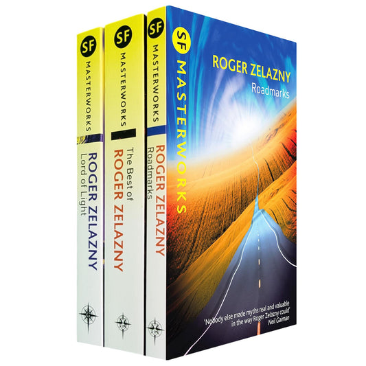 Roger Zelazny Collection – SF Masterworks of Mythology, Power & Reality in Lord of Light, The Best of Roger Zelazny & Roadmarks (3-Book Set)