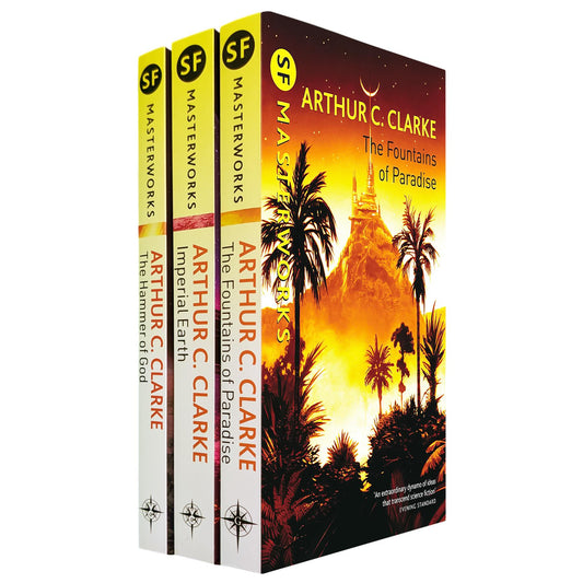 Arthur C. Clarke Collection – SF Masterworks of Cosmic Wonders & Human Evolution in Hammer of God, Imperial Earth & Fountains of Paradise (3-Book Set)
