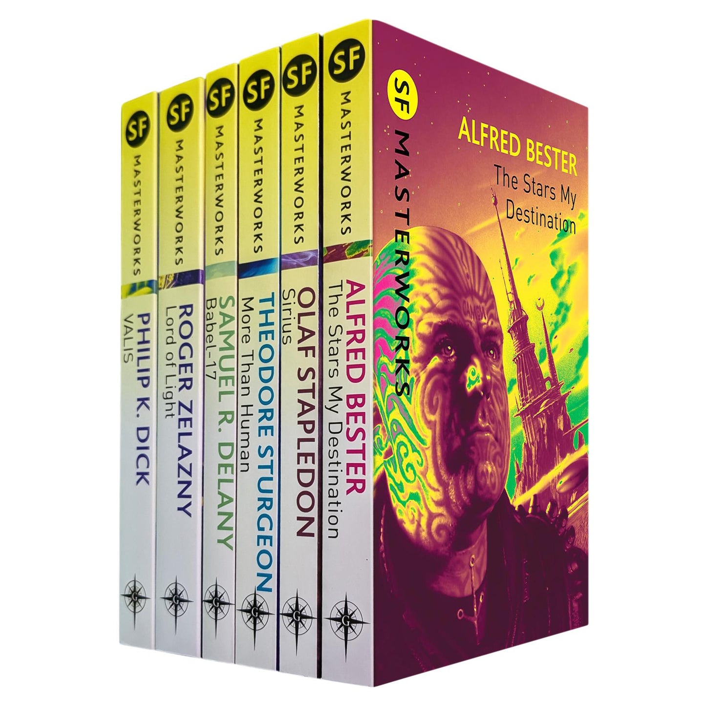 Philosophical & Existential Sci-Fi Collection – SF Masterworks on Human Nature & Existence in Valis, Lord of Light, Babel-17, More Than Human, Sirius & The Stars My Destination (6-Book Set)