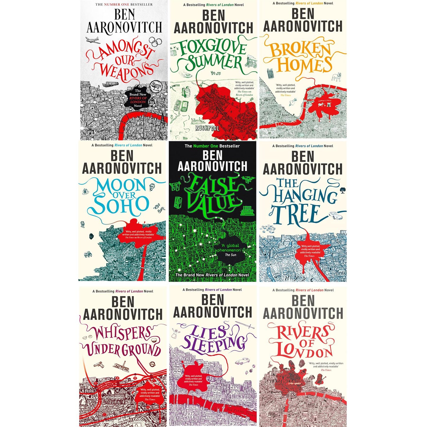 Ben Aaronovitch’s Rivers of London Series: An Urban Fantasy Collection of Magic, Mystery, and Detective Thrills Featuring Peter Grant’s Adventures Through London’s Supernatural Realm