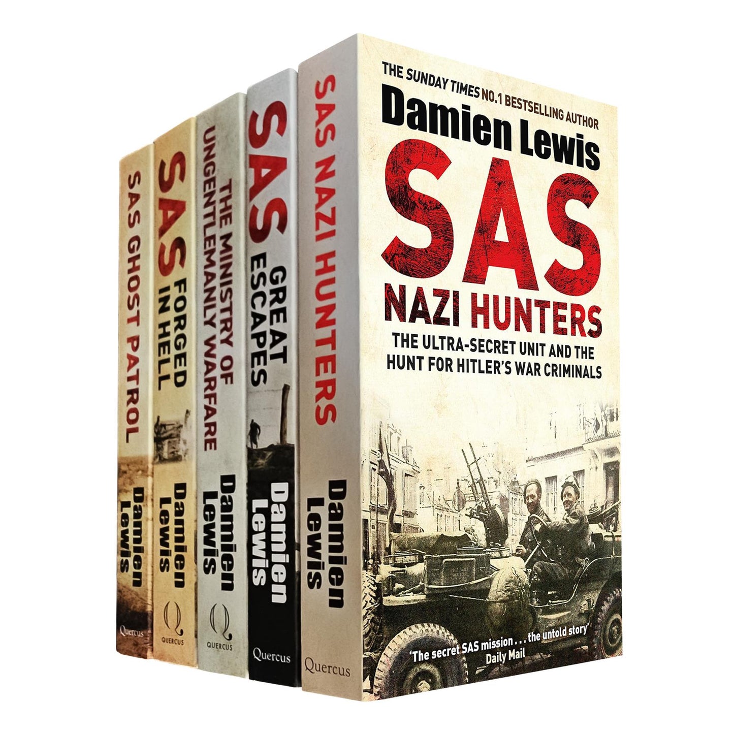 SAS: The Untold Stories – A Five-Book Collection of WWII Bravery, Covert Operations, and Heroism Featuring Nazi Hunters, Ghost Patrol, and More by Damien Lewis
