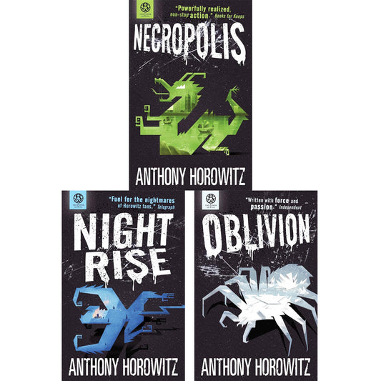 The Power of Five Trilogy by Anthony Horowitz: 3-Book Set for Young Readers – Featuring Necropolis, Nightrise & Oblivion – A Dark and Thrilling Supernatural Adventure