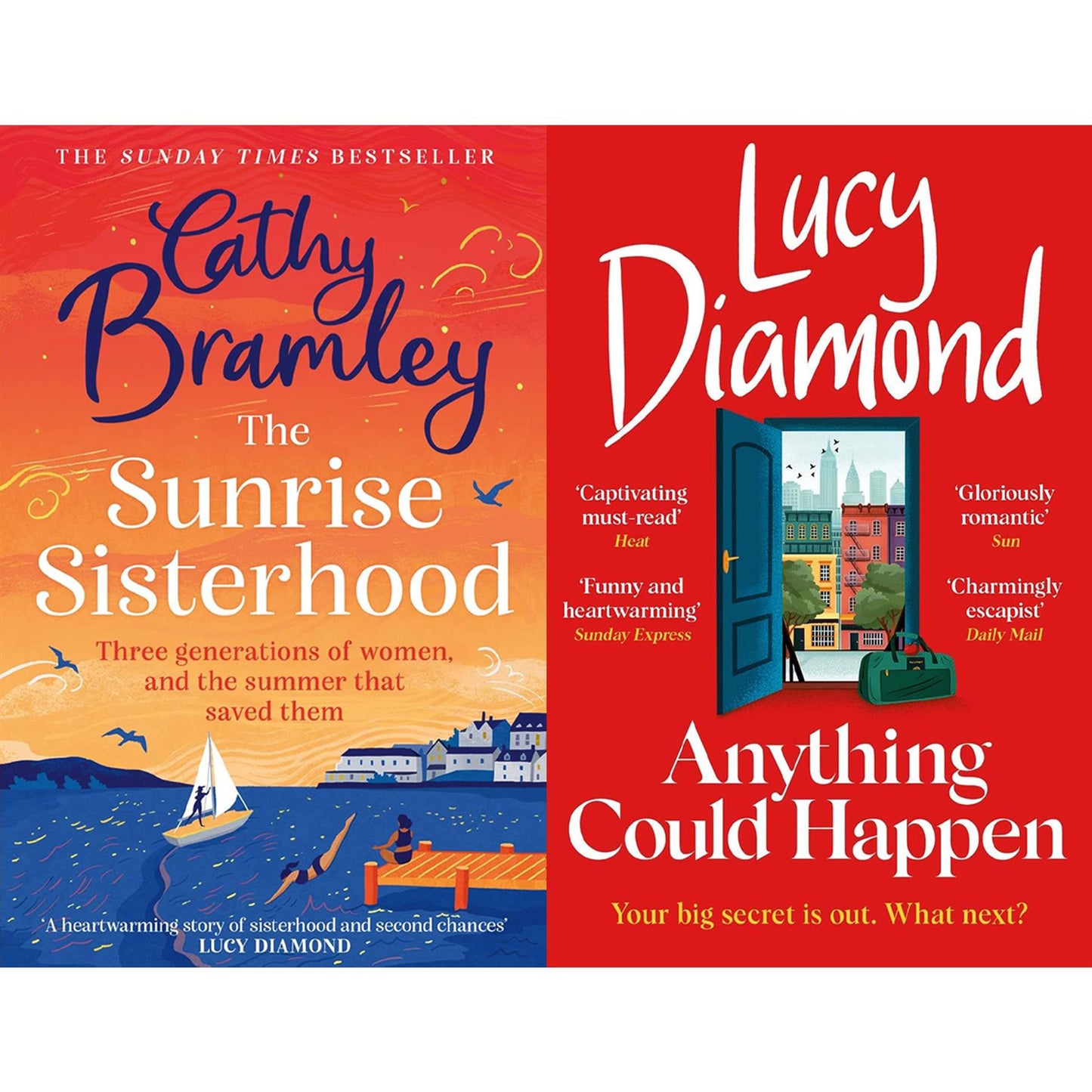 Cathy Bramley and Lucy Diamond’s Heartwarming Fiction Collection (2 Books Set): The Sunrise Sisterhood and Anything Could Happen – Sunday Times Bestsellers of Love, Friendship, and Second Chances