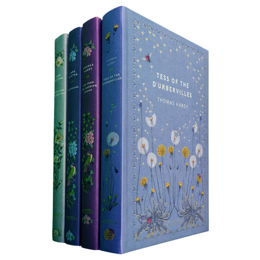 Sense and Sensibility & Persuasion by Jane Austen + Far from the Madding Crowd & Tess of the d’Urbervilles by Thomas Hardy (Hardcover, 4 Books) – A Beautiful Cranford Edition Set of Love & Fate