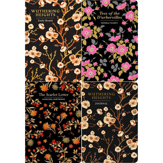 Love, Tragedy & Redemption: Wuthering Heights, Tess of the D’Urbervilles & The Scarlet Letter (Hardcover, 3 Books) with a Matching Journal in Exquisite Chiltern Editions