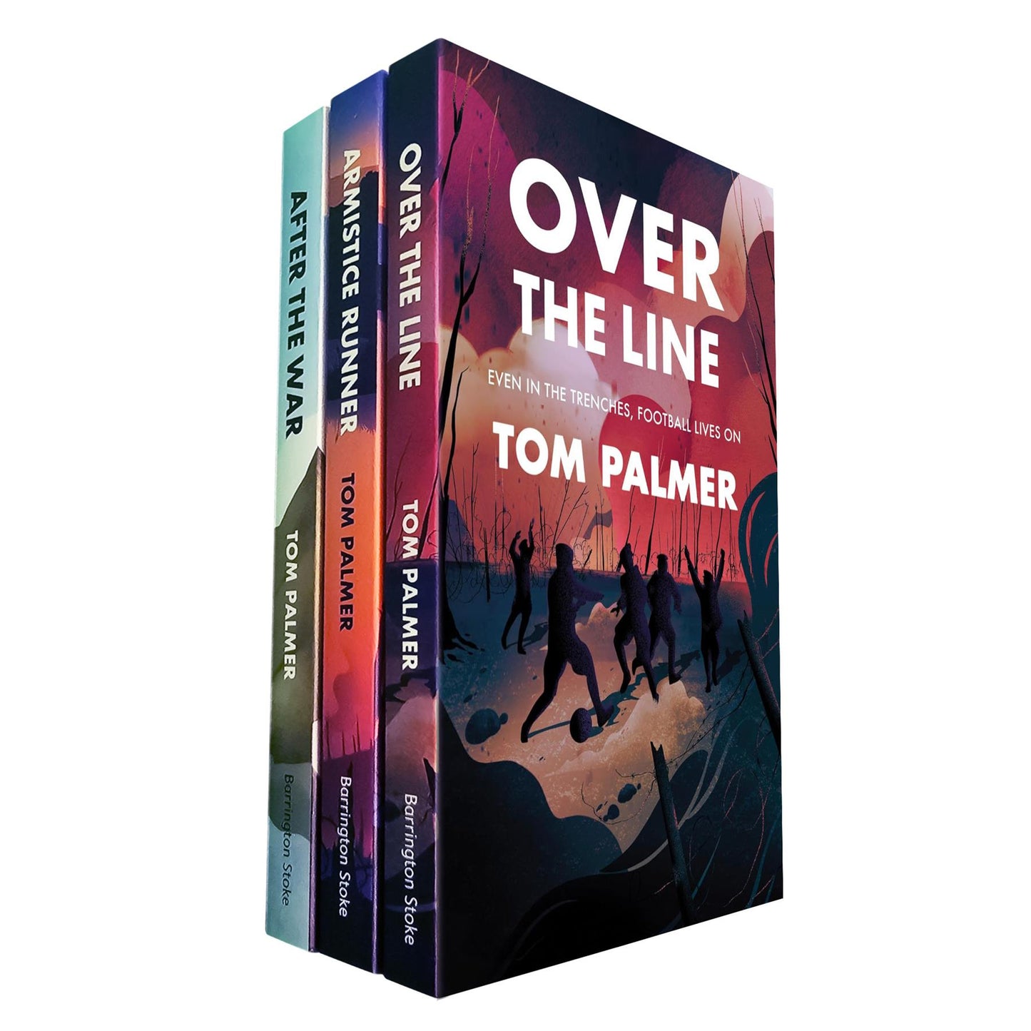 Wartime Bravery Collection by Tom Palmer: Inspiring Stories of Young Resilience in Over the Line, Armistice Runner, and After the War