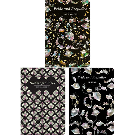 Pride and Prejudice & Northanger Abbey by Jane Austen (Hardcover, 2 Books) with a Matching Journal – Timeless Romance & Satire in Exquisite Chiltern Editions