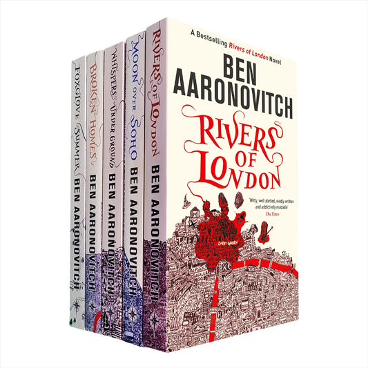 The Rivers of London Collection by Ben Aaronovitch: Five Gripping Novels of Magical Investigations – Rivers of London, Moon Over Soho, Whispers Under Ground, Broken Homes, and Foxglove Summer