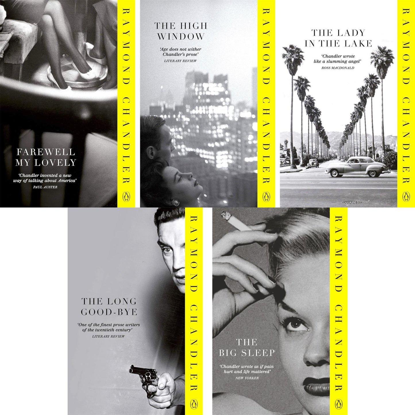 Raymond Chandler’s Complete Philip Marlowe Collection (5 Books Set): Farewell, My Lovely, The High Window, The Lady in the Lake, The Long Goodbye, and The Big Sleep