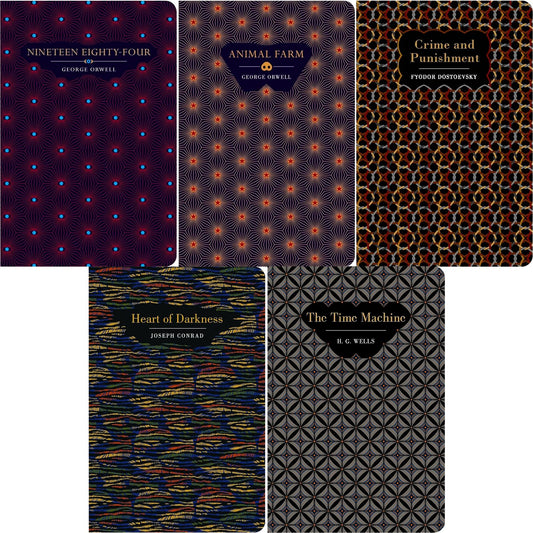 The Dystopian & Social Commentary Collection: 1984, Animal Farm, Crime and Punishment & More (Hardcover, 5 Books) – Timeless Novels on Power, Rebellion & Human Nature in Chiltern Editions