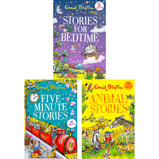 The Enid Blyton Stories Collection: Animal Fun, Bedtime Adventures & Five-Minute Tales for Young Readers (Paperback, 3 Books)
