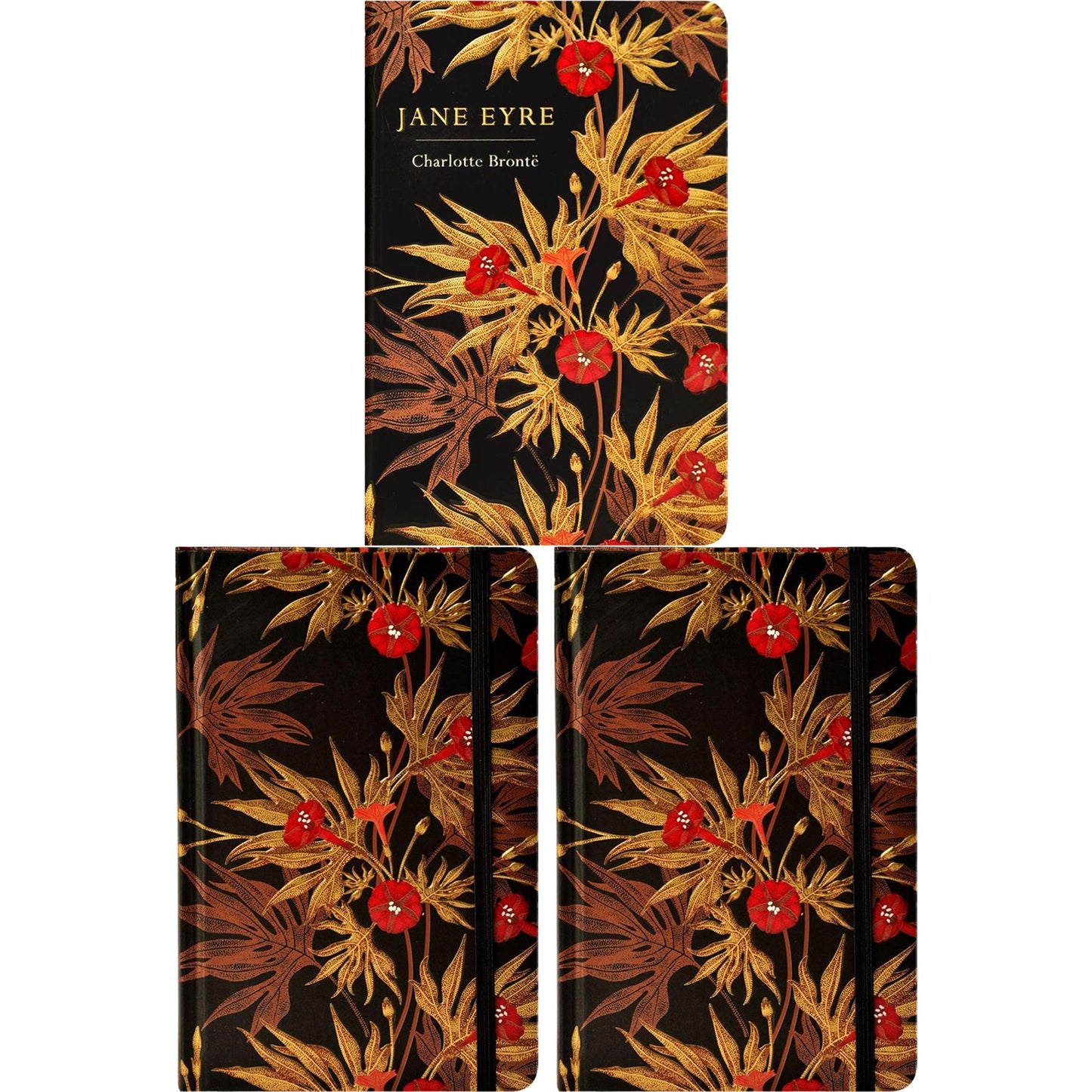 The Jane Eyre Collection: Classic Novel by Charlotte Brontë with Matching Ruled & Blank Notebooks (Hardcover) in Exquisite Chiltern Editions