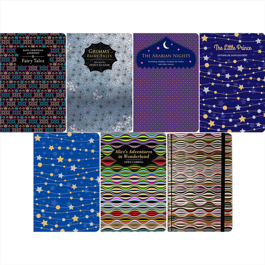 The Magical & Timeless Fairy Tales Collection: Andersen, Grimm, Arabian Nights & More (Hardcover, 5 Books) with Two Matching Notebooks – Enchanting Stories in Exquisite Chiltern Editions