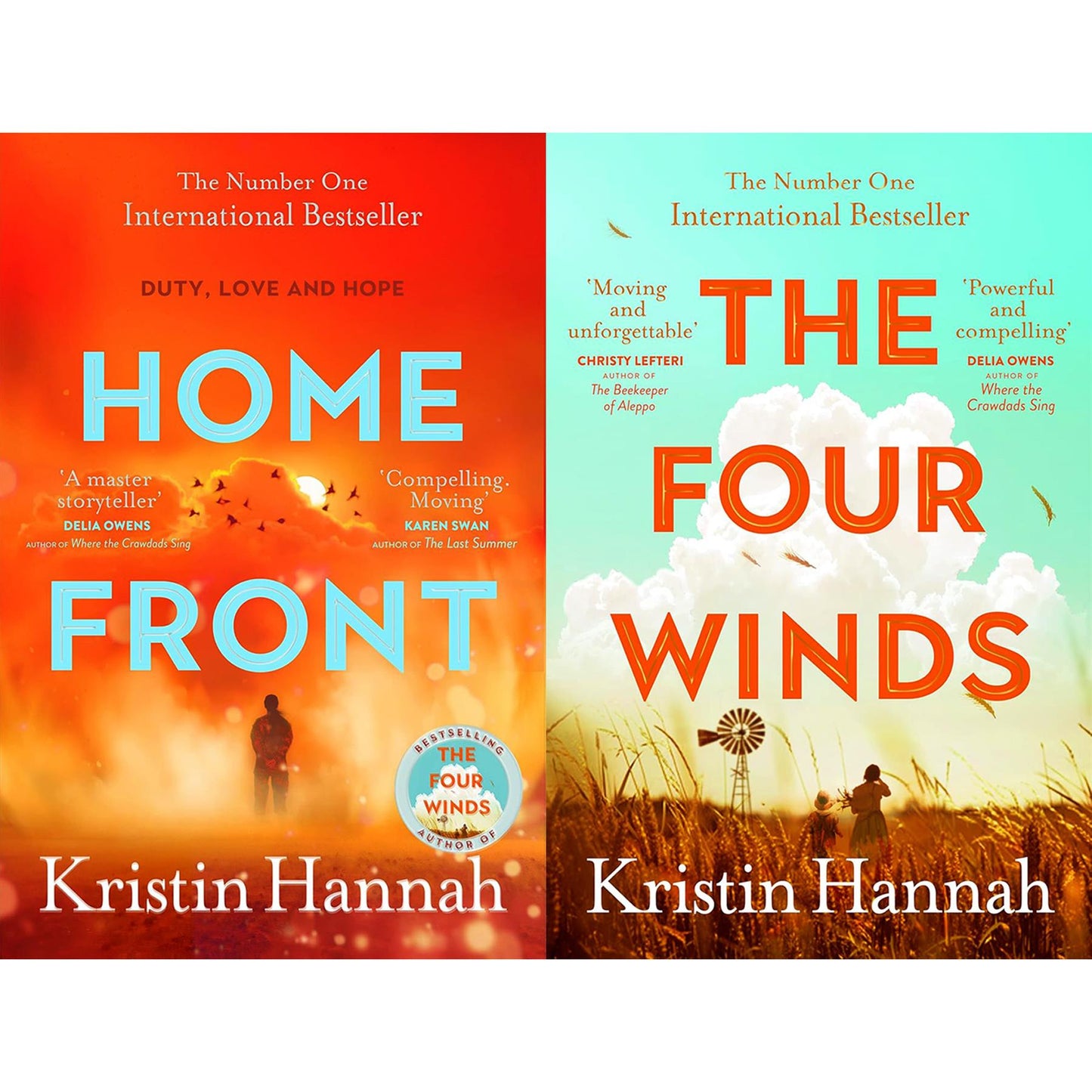 Kristin Hannah’s Historical Fiction Duo (2 Books Set): Home Front – A Story of Love, War, and Family Sacrifice, and The Four Winds – A Powerful Tale of Survival During the Great Depression