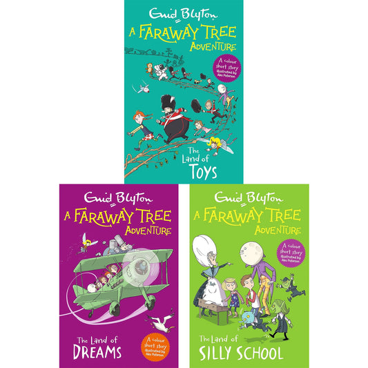 The Faraway Tree Collection by Enid Blyton: Playful Escapes to Silly School, the Land of Toys & the World of Dreams (3 Books, Paperback)