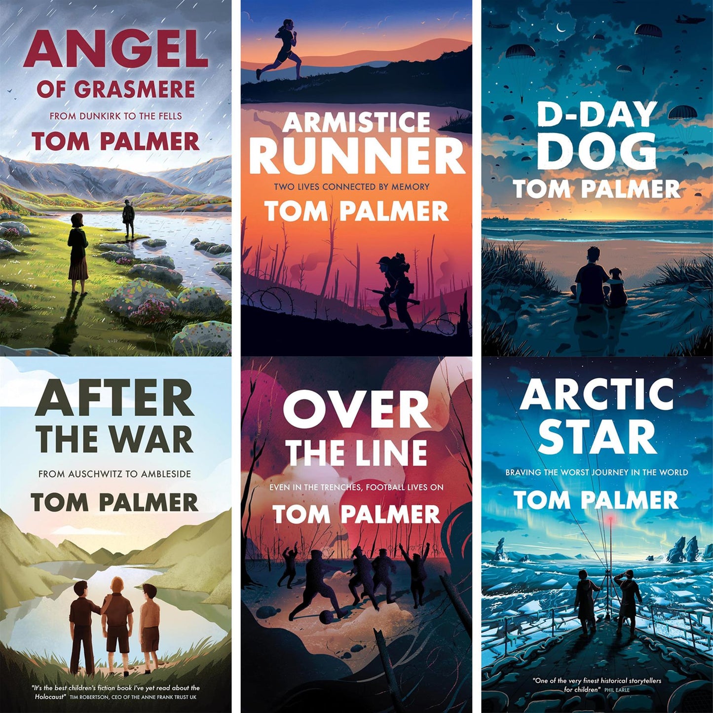 Tom Palmer Historical Heroes Collection: Inspiring Wartime Stories of Young Bravery – Includes Angel of Grasmere, Armistice Runner, D-Day Dog, After the War, Over the Line, and Arctic Star