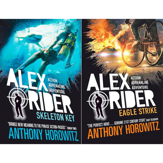 Alex Rider Mission Series 3 & 4: Skeleton Key & Eagle Strike – Exciting Spy Adventures for Young Readers by Anthony Horowitz