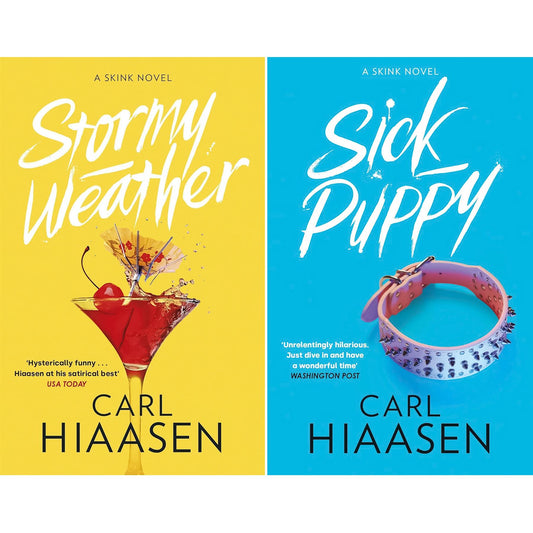 Carl Hiaasen Two-Book Collection: Double Whammy & Native Tongue – Satirical Crime Thrillers of Corruption, Murder, and Environmental Justice