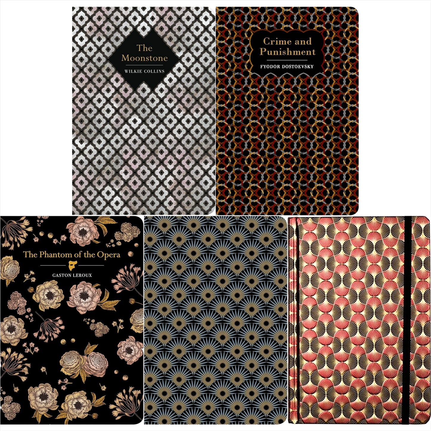 The Classic Mystery & Suspense Collection: Sherlock Holmes, Hercule Poirot & More (Hardcover, 7 Books) with Two Notebooks – Iconic Whodunits & Thrillers in Exquisite Chiltern Editions