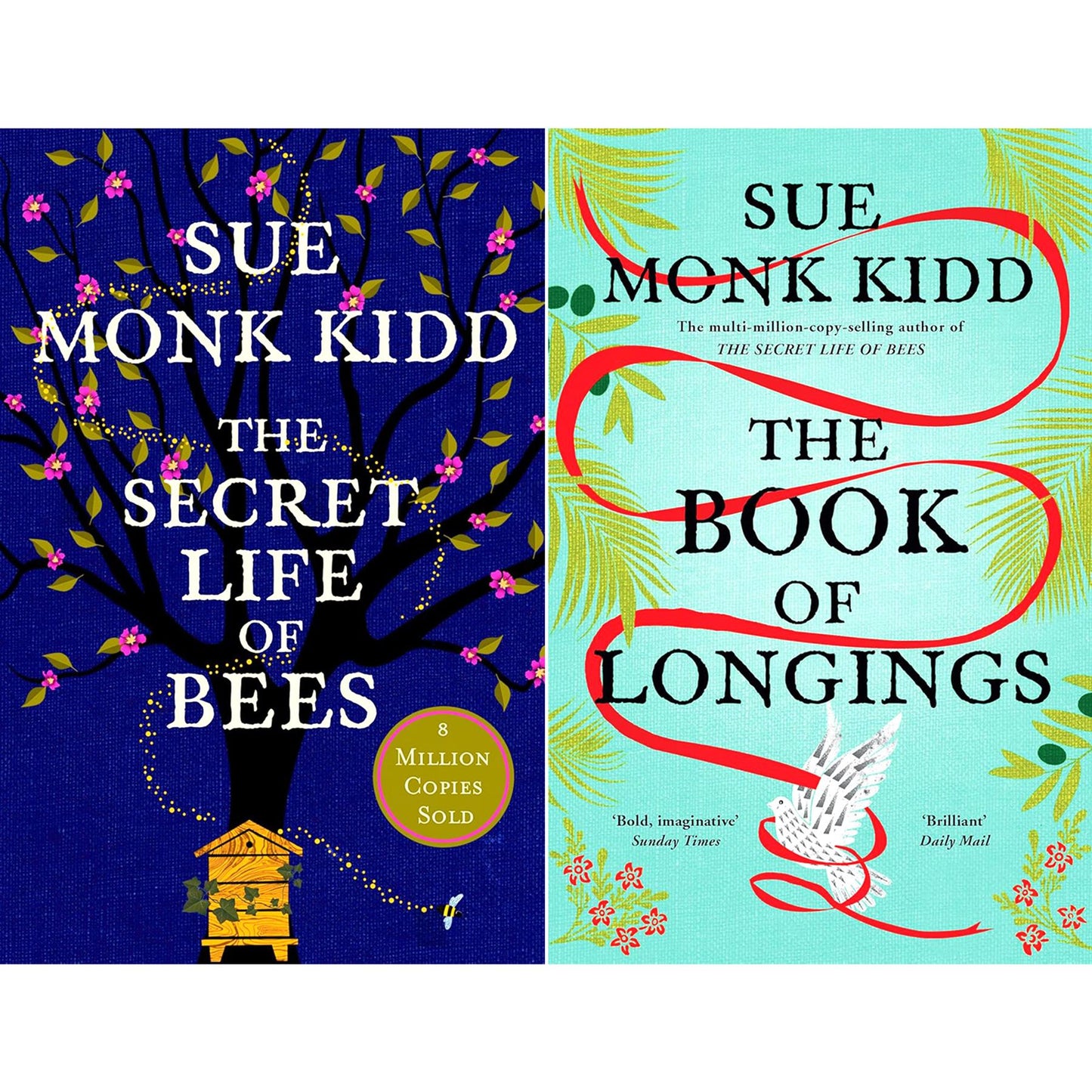 Sue Monk Kidd’s Captivating Fiction Collection (2 Books Set): The Secret Life of Bees and The Book of Longings