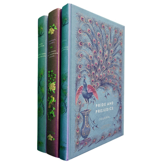 Pride and Prejudice by Jane Austen & Far from the Madding Crowd by Thomas Hardy (Hardcover, 2 Books) with Pride and Prejudice Journal – A Cranford Edition Set of Love, Strength & Timeless Romance