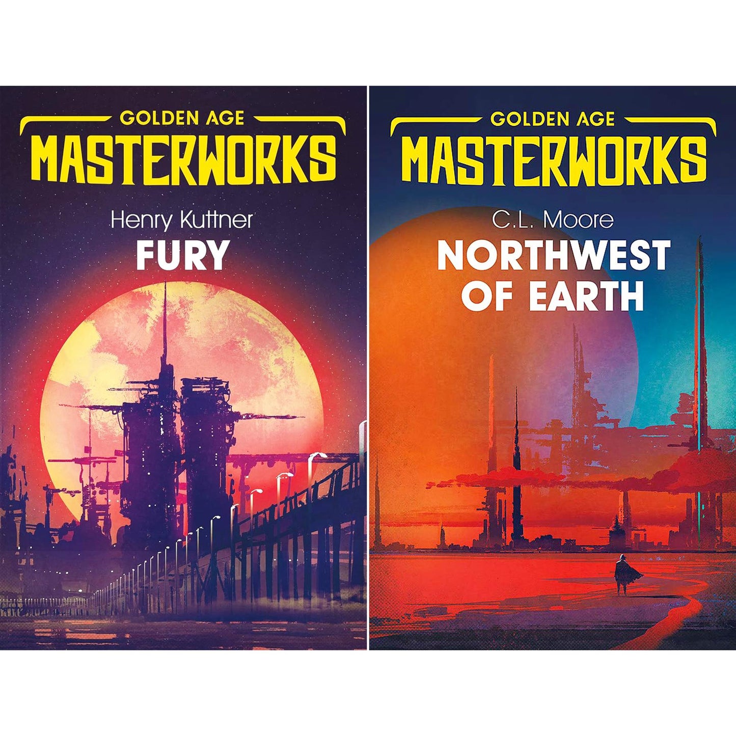 Golden Age Sci-Fi Masterworks – Alien Encounters, Human Struggles & Emotional Depth in Fury by Henry Kuttner & Northwest of Earth by C.L. Moore (2-Book Set)